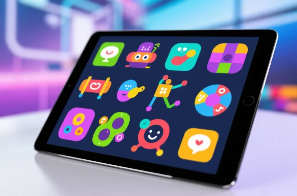 风暴娱乐应用中丰富多彩的休闲游戏和互动活动图标